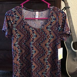 Lularoe classic T-shirt boho print